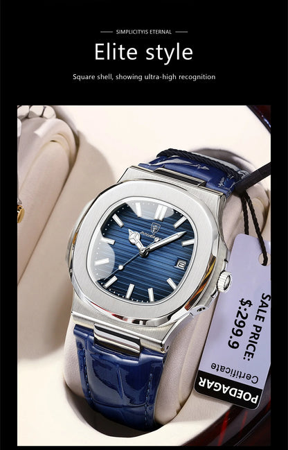 Top Luxury Square Man Watch