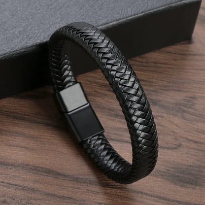 Magnetic Leather Bracelet