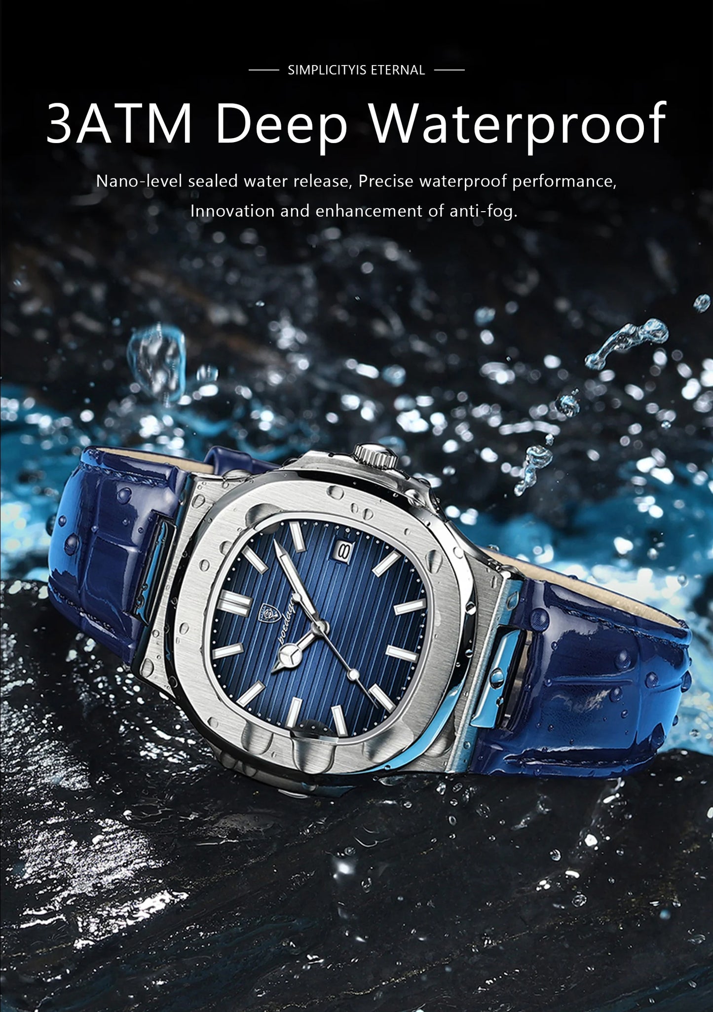 Top Luxury Square Man Watch