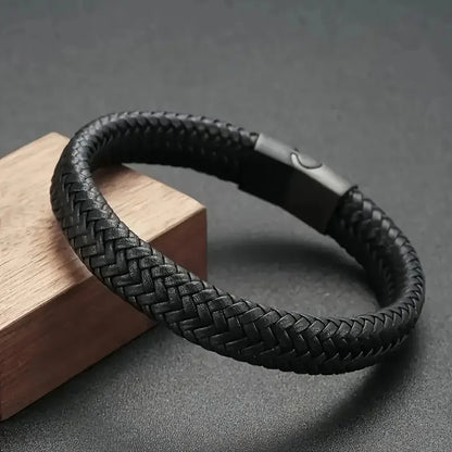 Magnetic Leather Bracelet