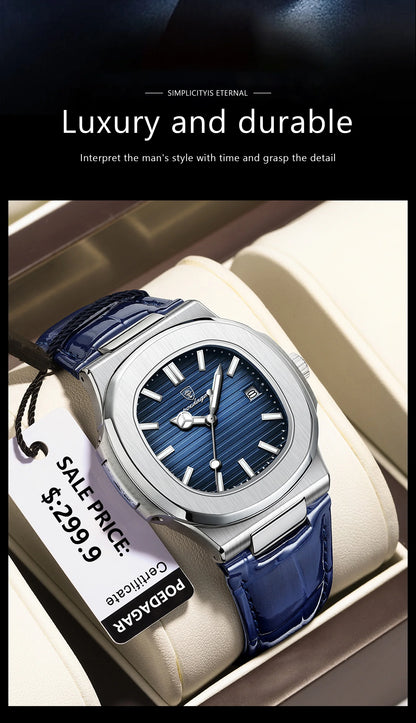 Top Luxury Square Man Watch